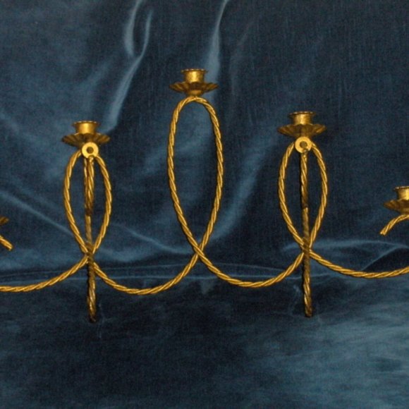 Home Interiors Wall Sconce Homco Brass - Picture 2 of 3